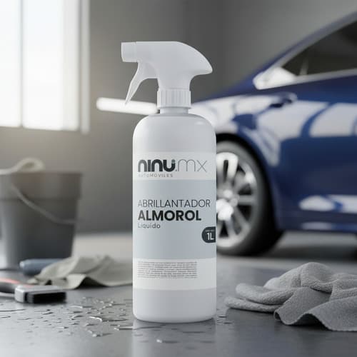Abrillantador automotriz Almorol 1 L con atomizador, sin aroma, Ninu