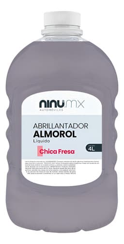 Abrillantador automotriz Almorol 4 L atomizable, chica fresa, Ninu