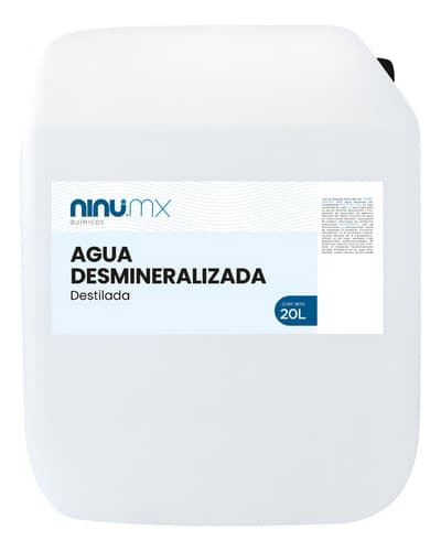 Agua destilada desmineralizada 20 L, Ninu