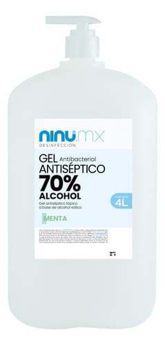 Gel antibacterial con dosificador 4 L, neutro, Ninu