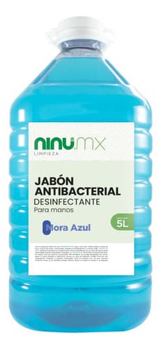Jabón líquido antibacterial para manos 5 L, mora azul, Ninu
