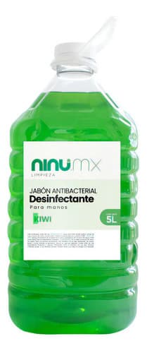 Jabón líquido antibacterial para manos 5 L, kiwi, Ninu