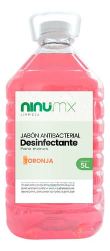 Jabón líquido antibacterial para manos 5 L, toronja, Ninu