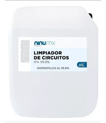 Limpiador isopropílico IPA 99.8% para circuitos 20 L, Ninu