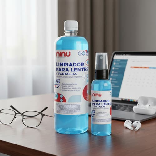 Líquido limpiador de lentes 1 L, refill, Ninu