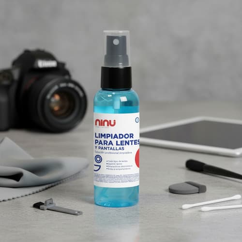 Líquido limpiador de lentes 125 mL, con atomizador, Ninu