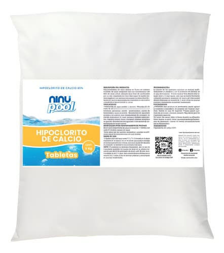 Pastillas de hipoclorito de calcio al 65% 5 kg, Ninu