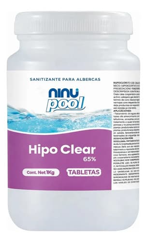 Pastillas de hipoclorito de calcio al 65% 1 kg, Ninu