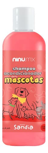 Shampoo y acondicionador para perro 1 L, fragancia sandía, Ninu